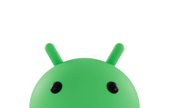 A green Android bot with graduation cap